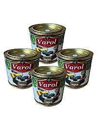 Gemlik Az Tuzlu Mega Yağlı Sele Taş Baskı  Siyah Zeytin 2 Kg 4 adet