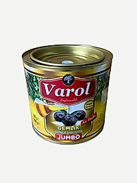 Gemlik Az Tuzlu Jumbo Yağlı Sele Taş Baskı  Siyah Zeytin 2 Kg