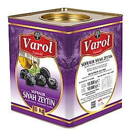 Şahane Gemlik Tuzsuz Yağlı Sele Taş Baskı Siyah Zeytin 10 Kg